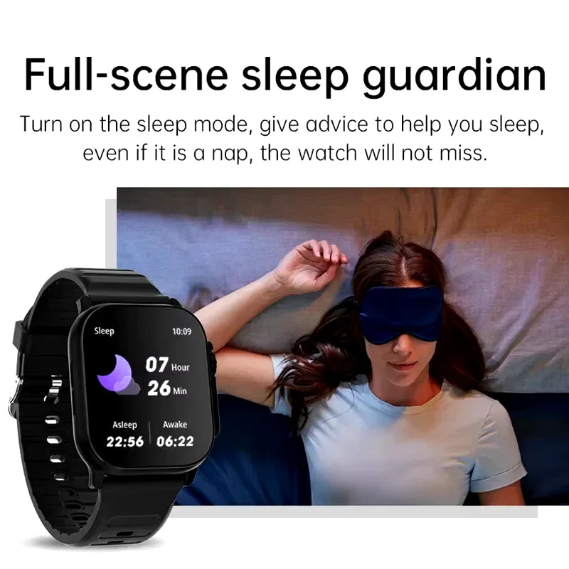 T900 Ultra Smartwatch - Bluetooth Calling, Message Notifications, Heart Rate Monitor, Sports Watch Compatible with Android and iOS for Men and Women
