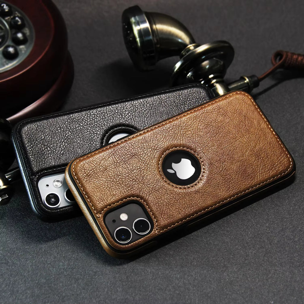 Ultra Thin Slim Business Leather Cover for Iphone 17 Air 16E 16 15 14 12 Pro Max 13 Mini Shockproof Phone Case