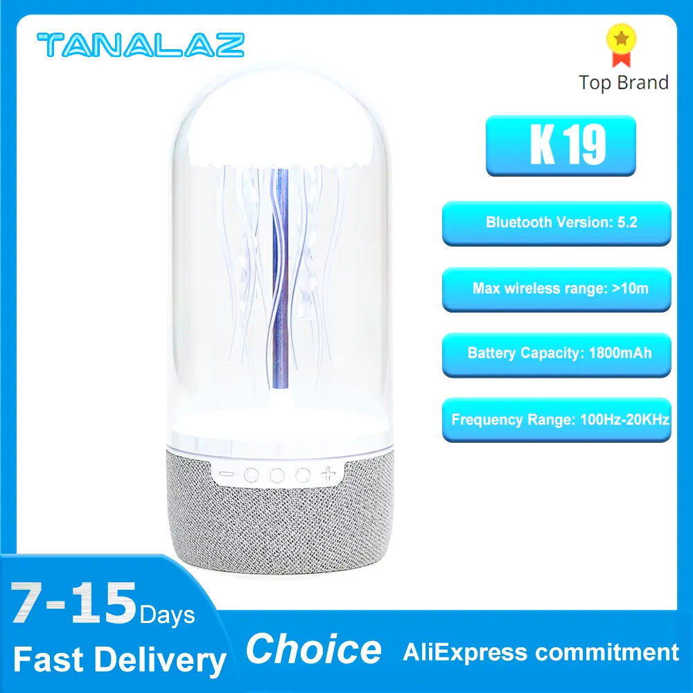 TANALAZ K19 Portable Bluetooth 5.2 3D Surround Speaker - Wireless Audio Player for Home Theater System